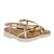 Sandalia plana champaña para mujer 6014-Z83