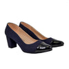 Tacon azul nobuck x azul charol para mujer 8060-Z140