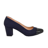 Tacon azul nobuck x azul charol para mujer 8060-Z140