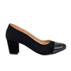 Tacon negro nobuck x negro charol para mujer 8060-Z140