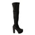 Bota negro gamusa para mujer 917-Z524
