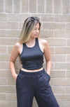 Crop top Aurora Negro para mujer - ZAVATTY-tenis-tacones-botines-zapatos-para-mujer