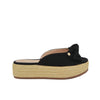 Plataforma baja negro nobuck para mujer L105-Z471