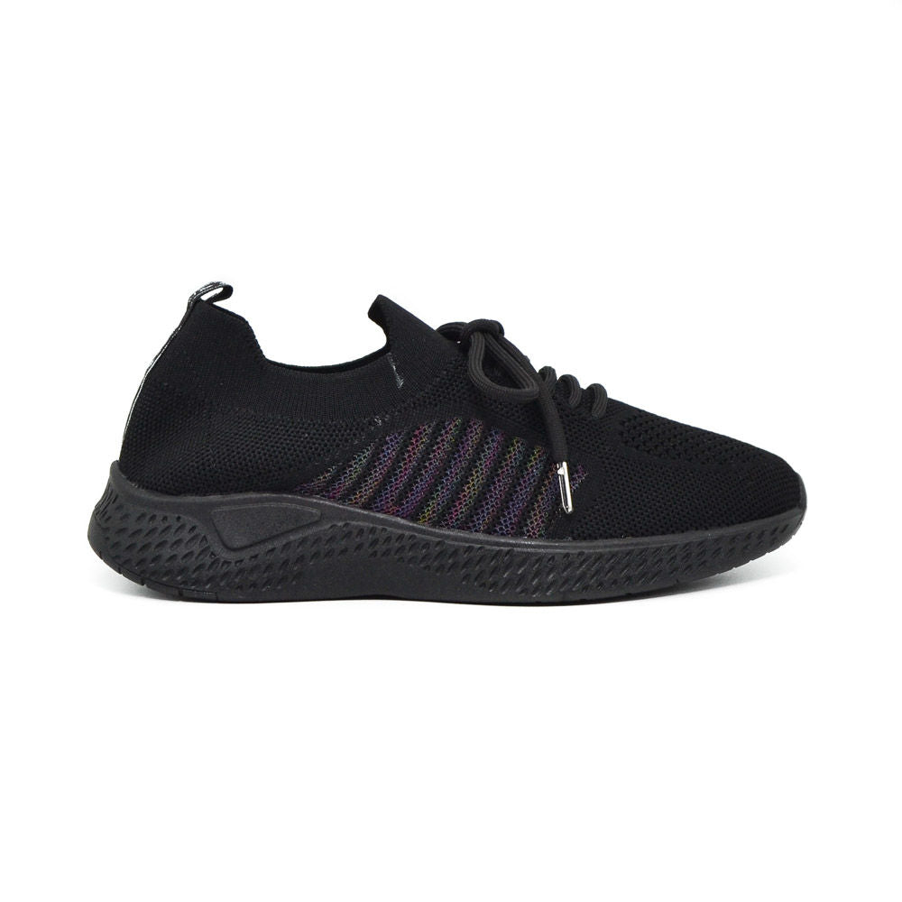 Tenis negro x multicolor para mujer P29-Z400