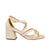 Sandalia tacon champaña para mujer Q30-Z471