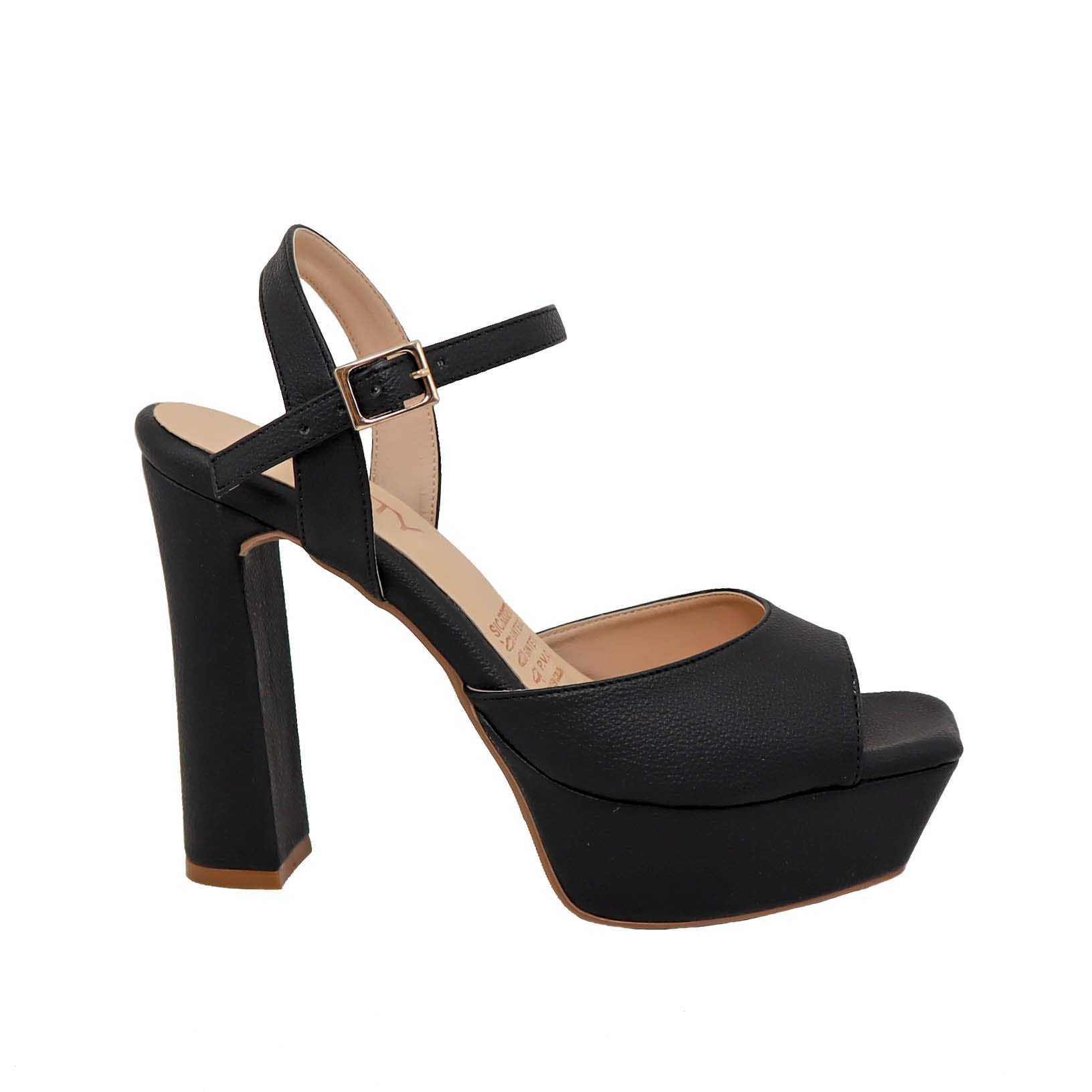 Plataforma tacon negro para mujer S100-Z175