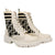Botin beige x negro para mujer TA299