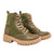 Bota verde militar para mujer TIN-Z405