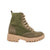 Bota verde militar para mujer TIN-Z405
