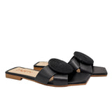 Sandalia plana negro para mujer V591-Z84