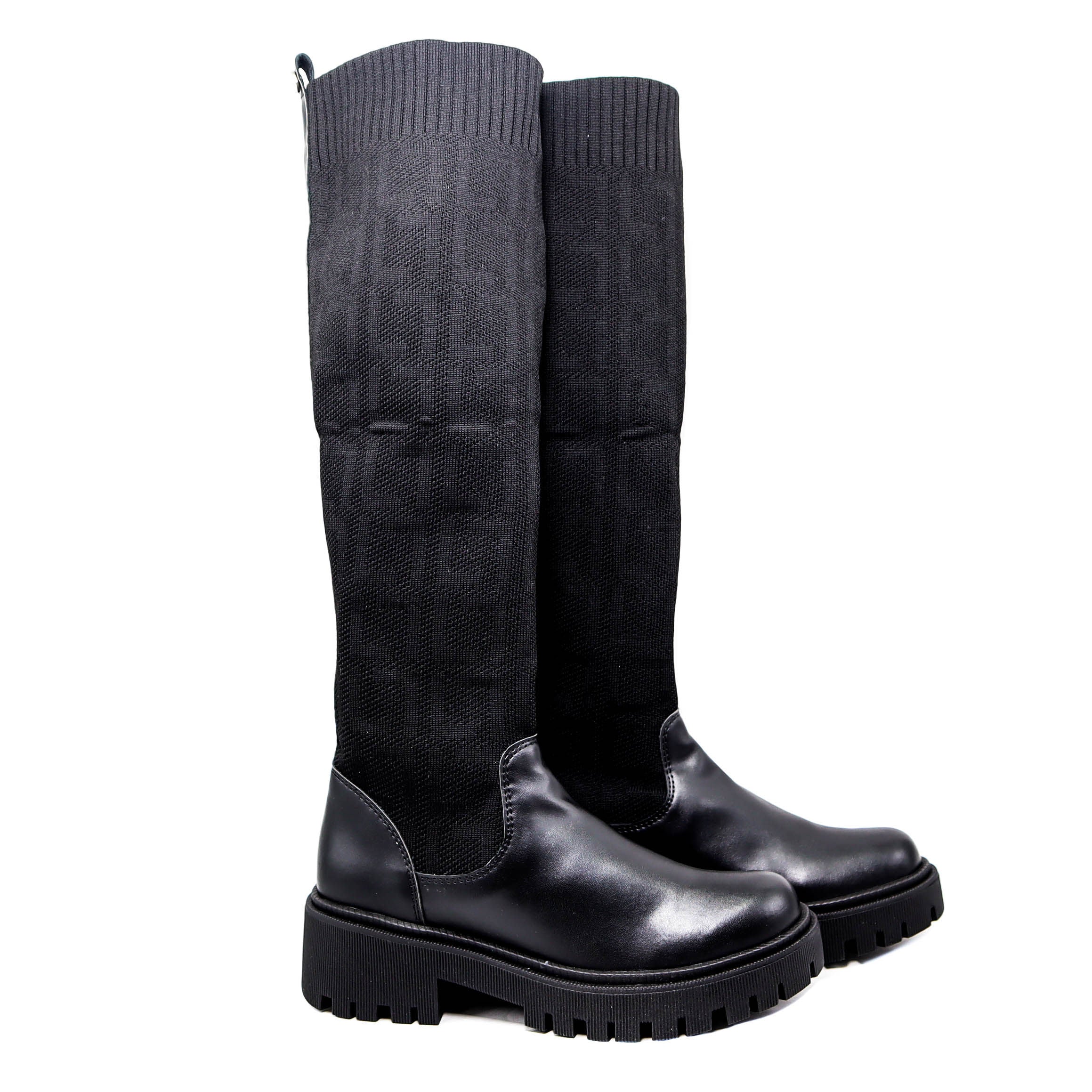 Bota negro x negro para mujer TA302