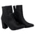Botin negro gamusa para mujer 7515-Z411