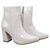 Botin blanco charol para mujer 7515-Z411