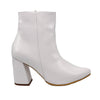 Botin blanco charol para mujer 7515-Z411