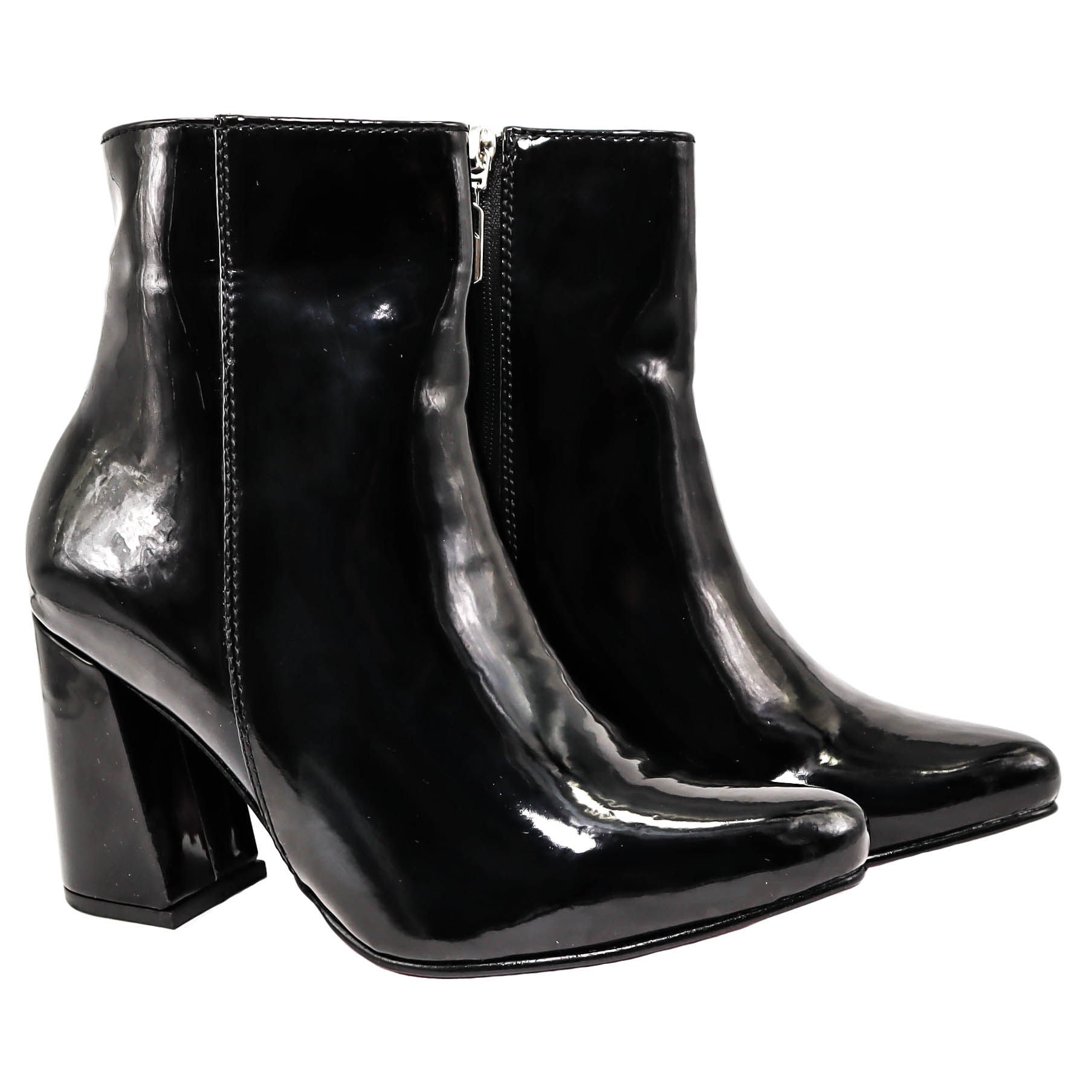 Botin negro charol para mujer 7515-Z411