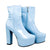 Botin azul charol para mujer 7602-Z524