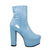 Botin azul charol para mujer 7602-Z524