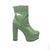 Botin verde charol para mujer 7602-Z524