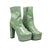 Botin verde charol para mujer 7602-Z524