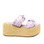 Plataforma tacon lila para mujer H23-Z471