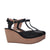 Plataforma tacon negro cuero para mujer MIRELLA-Z11