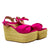 Plataforma alta fucsia para mujer S08-Z471