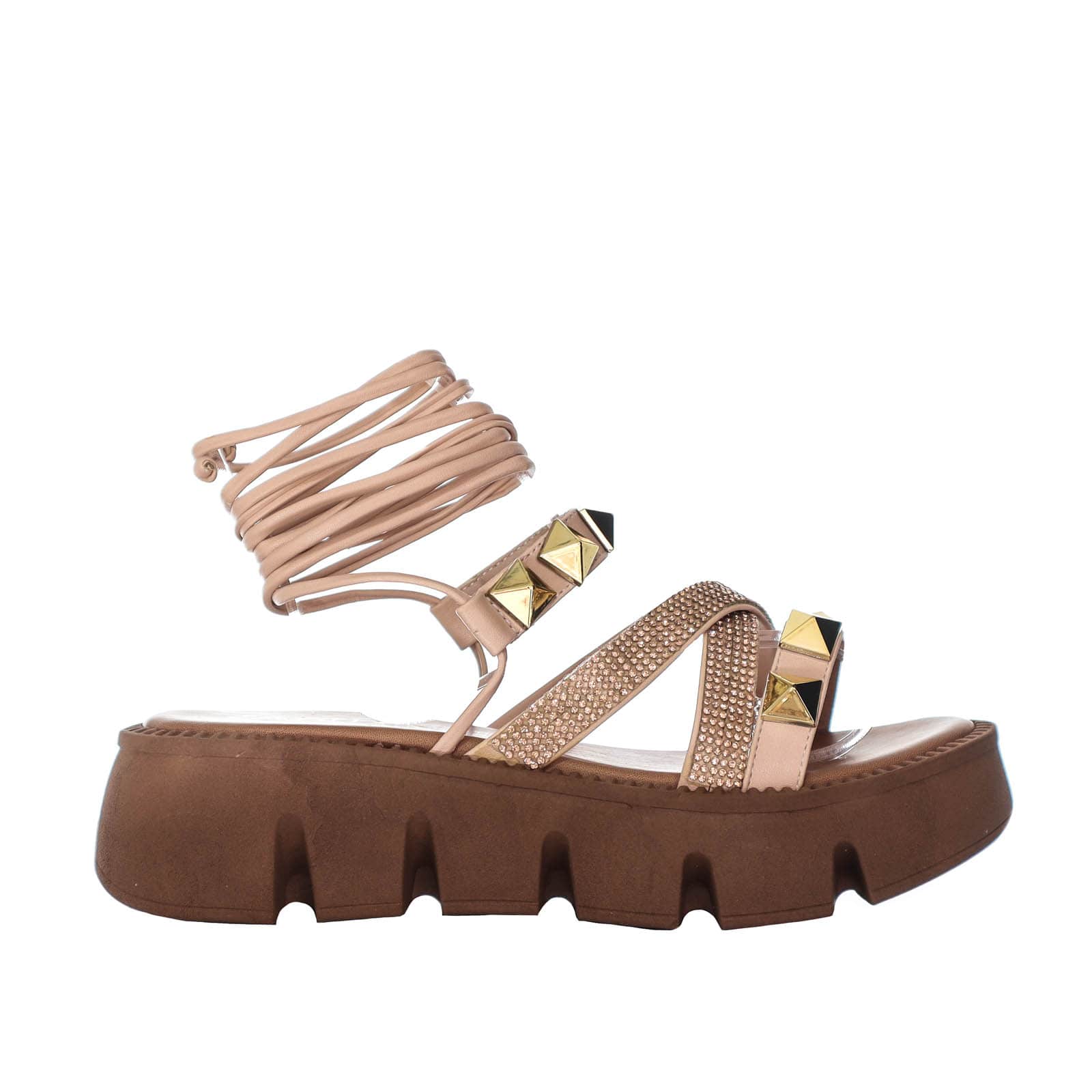 Plataforma baja nude para mujer 912-Z562