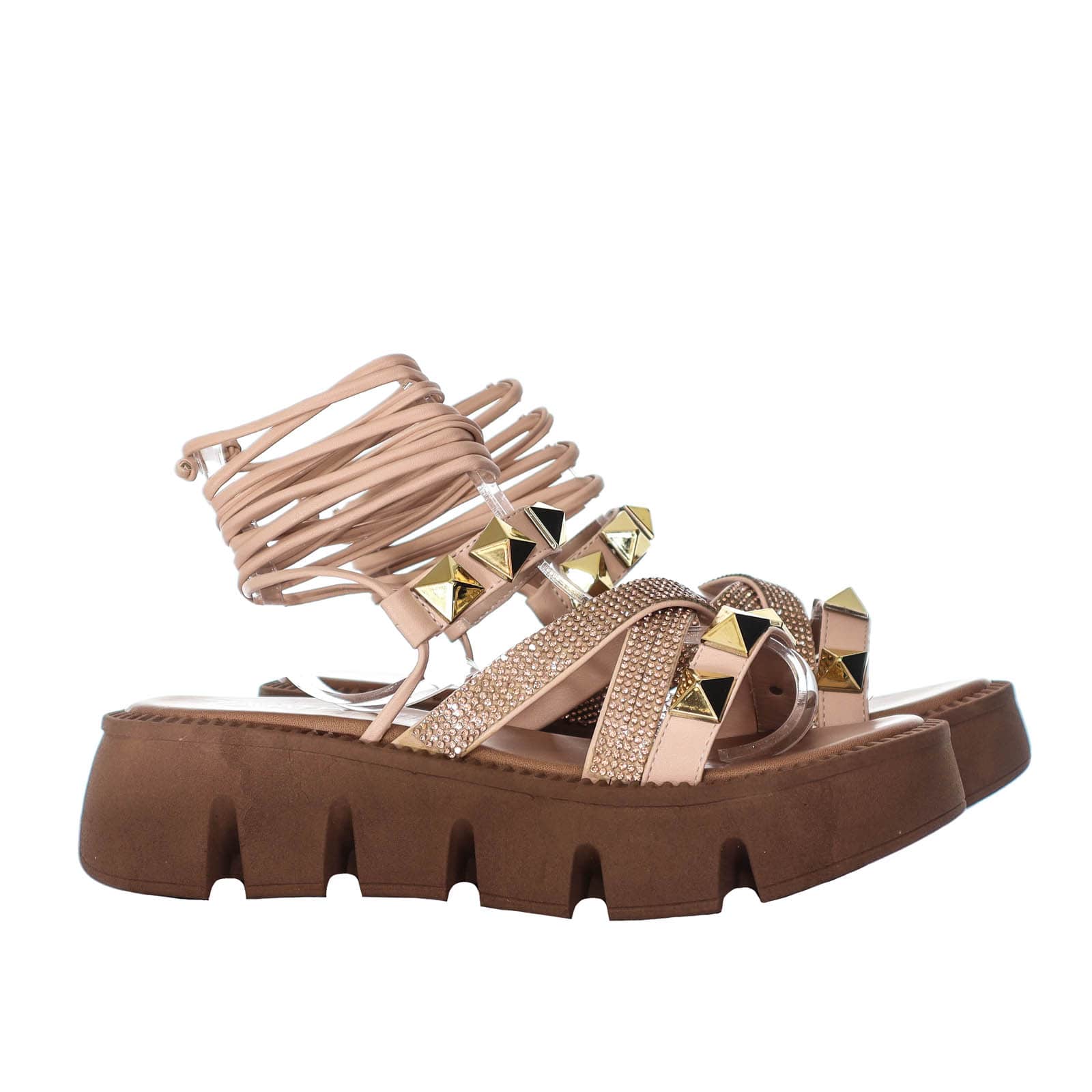 Plataforma baja nude para mujer 912-Z562