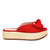 Plataforma baja rojo para mujer L105-Z471