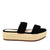 Plataforma baja negro nobuck para mujer L108-Z471