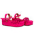 Plataforma baja fucsia para mujer PF457-Z552