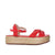 Plataforma baja rojo para mujer L101-1-Z471