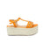 Plataforma alta naranja para mujer M09-Z530