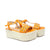 Plataforma alta naranja para mujer M09-Z530