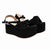 Plataforma baja negro para mujer H33-Z471