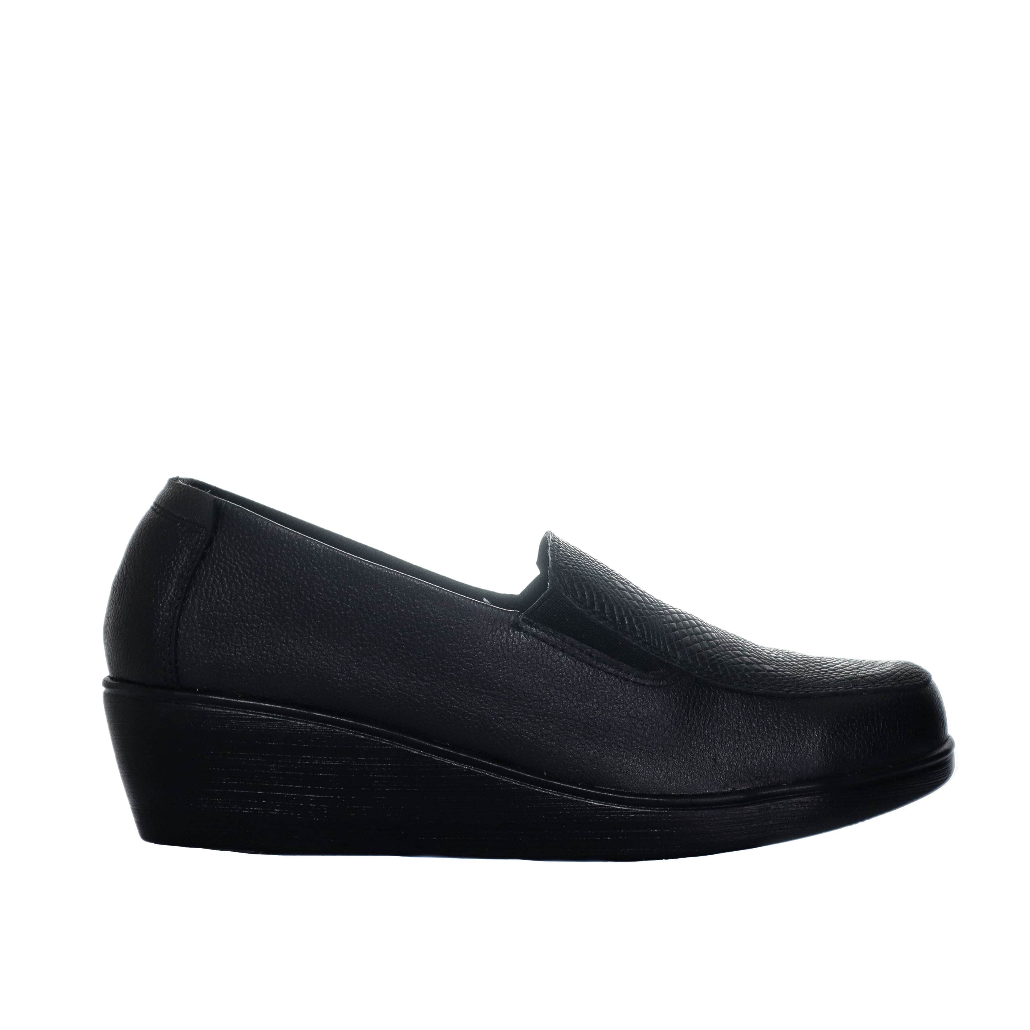 Romulo cerrado negro cuero para mujer H-JANA