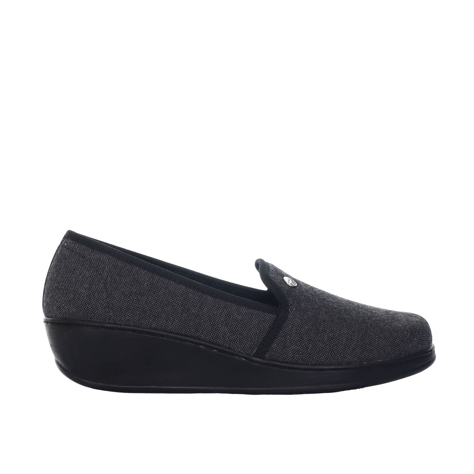 Romulo cerrado negro gris para mujer RO3174