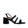 Sandalia tacon negro nobuck para mujer 0850-Z562
