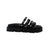 Plataforma baja negro x plomo para mujer 2001-Z409