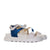Plataforma baja blanco x azul metalizado para mujer 2046-Z570