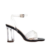 Sandalia tacon negro para mujer 2465-Z148