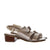 Sandalia tacon champaña cuero para mujer 619-Z559