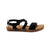 Sandalia plana negro para mujer 88258-Z553