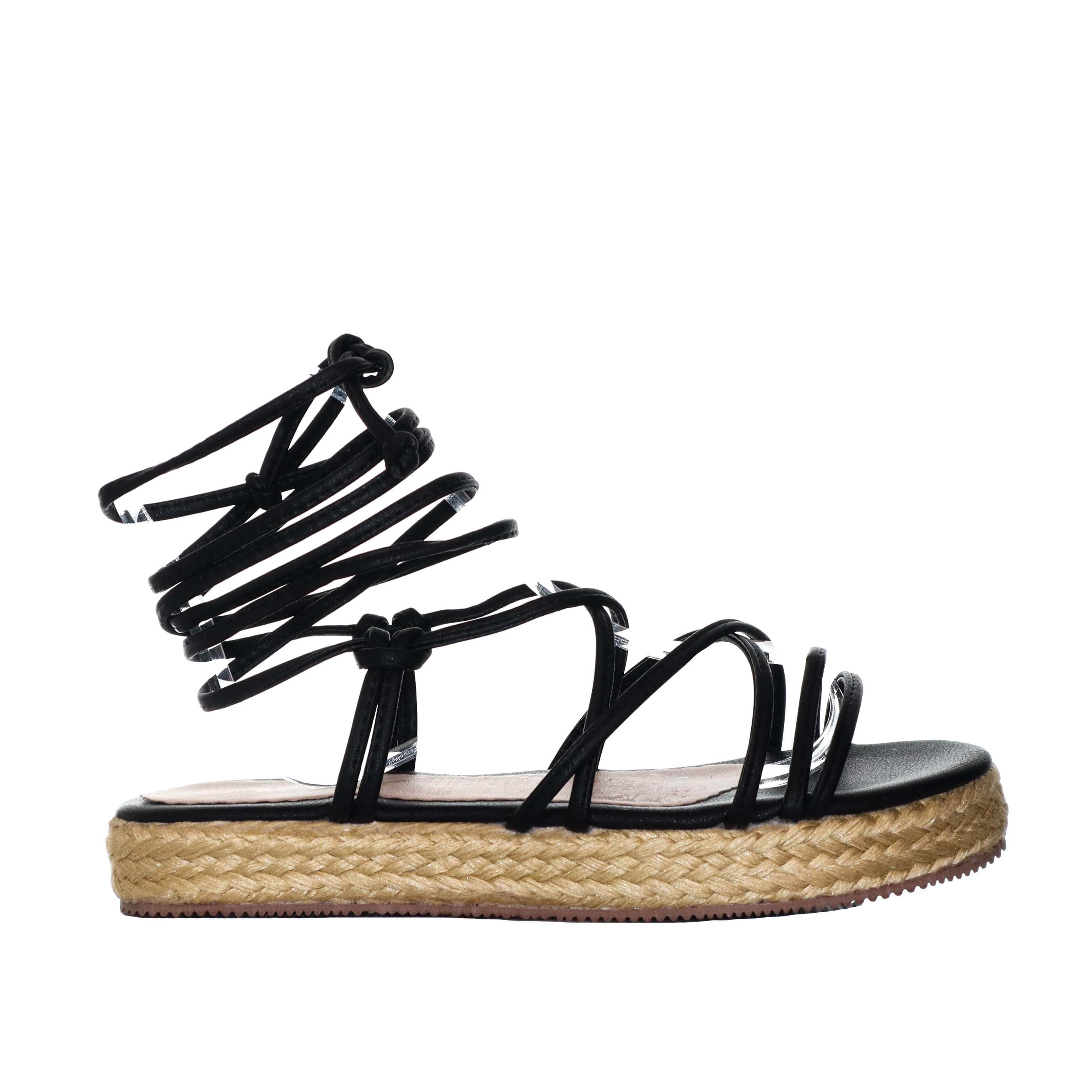 Plataforma baja negro para mujer M68-Z471