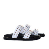 Plataforma baja blanco x oro rosa para mujer 020-Z535