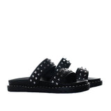 Plataforma baja negro x plata para mujer 020-Z535