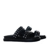 Plataforma baja negro x plata para mujer 020-Z535
