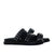 Plataforma baja negro x plata para mujer 020-Z535