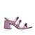 Sandalia tacon lila metalizado para mujer 0850-Z562