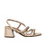 Sandalia tacon champaña para mujer 0861-Z562